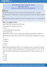 Đề thi học kì 2 Vật lí 10 Cánh diều - Đề số 4